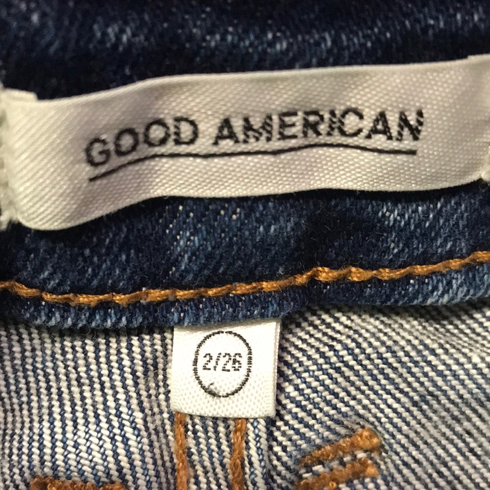 Good American Jean Shorts Button Up Size 2 - Picture 3 of 4